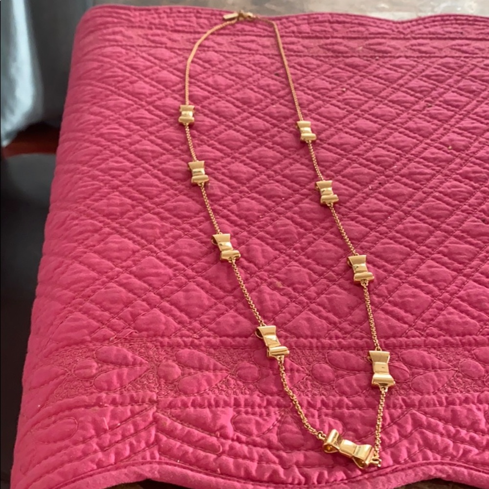 Kate Spade Gold Bow Necklace